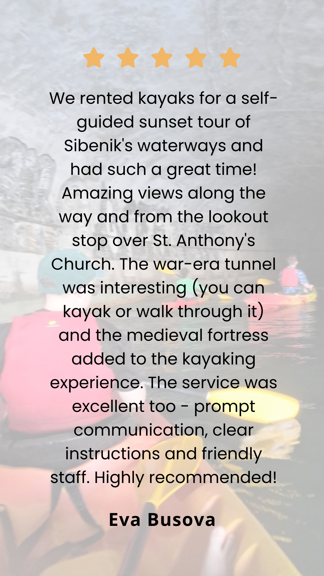 Guided kayaking trip to St. Nicholas Fortress