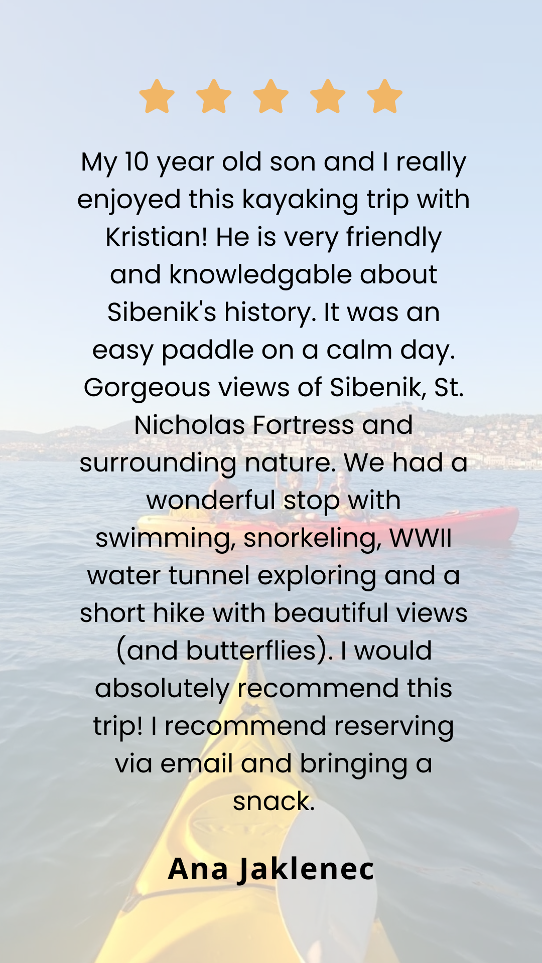 Croatia kayak tours with historical sights